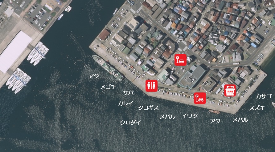 神奈川県三浦市 花暮岸壁 はなくれがんぺき の海釣りガイド 釣れる魚 駐車場 トイレ 関東釣りwalker