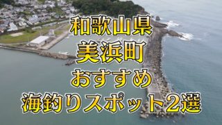 和歌山県「美浜町」おすすめ海釣りスポット2選