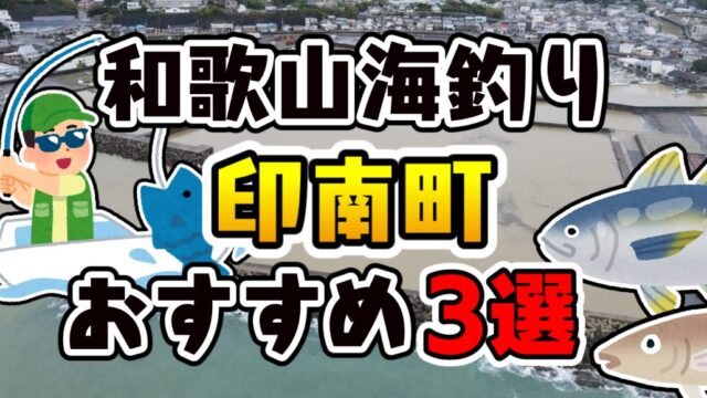【まとめ】和歌山県「印南町」おすすめ海釣りスポット3選（釣れる魚・アクセス）